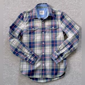 Mini Boden Plaid Buttondown Shirt 11-12Y